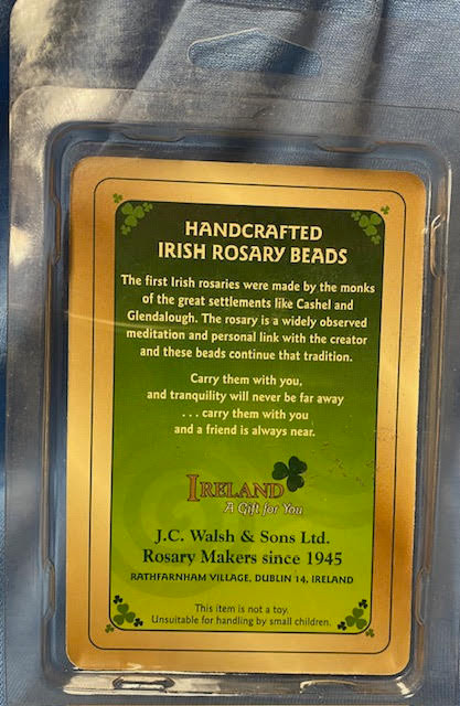 Hand Crafted Rosary from Ireland - Only 1 Available