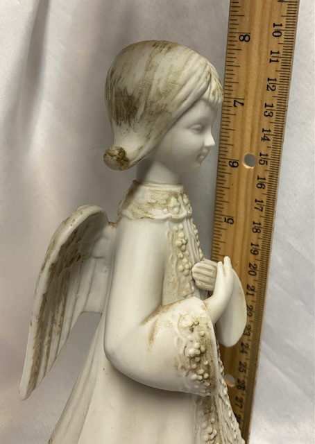 Vintage Ceramic Musical Angel Figurine - see photos for detail