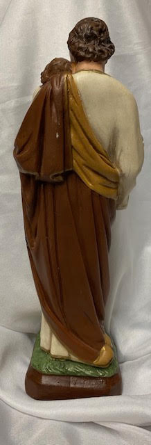 12" St. Joseph Chalkware Statue - Made in Italy