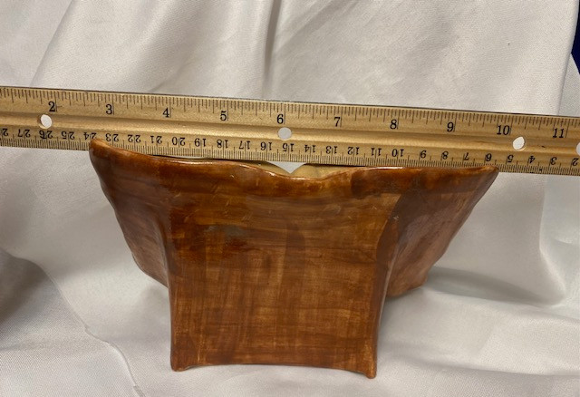 Vintage Ceramic Statue - Open Bible to Our Father with Image of Jesus