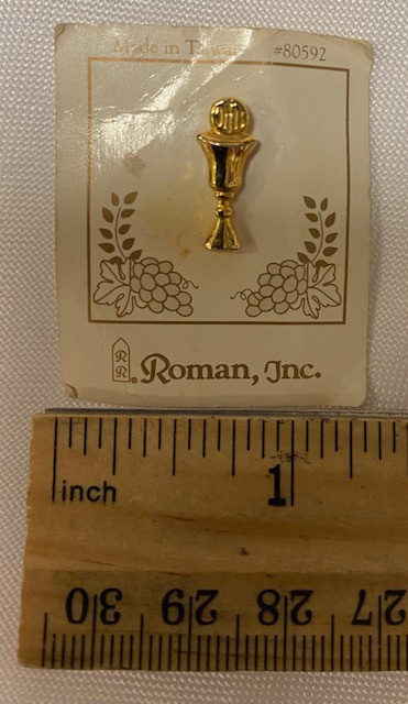 Vintage Unused Lapel Pin  - Eucharist