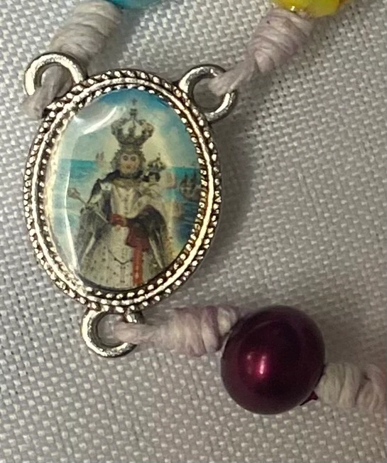 Unique One-of-a-Kind Our Lady of Lepanto Colorful Rosary
