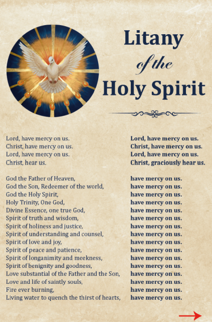 Litany of the Holy Spirit