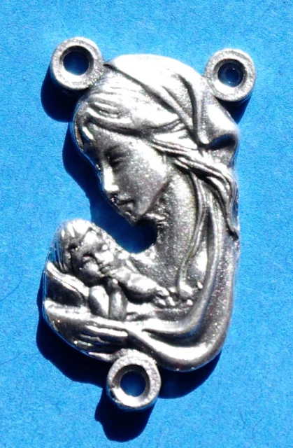 Mary with Infant Jesus Rosary Centerpiece