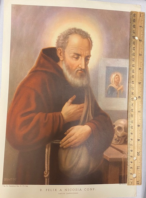 Vintage Italian Frameable Print - B Felix A Nicosia