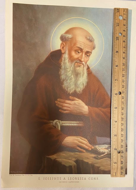 Vintage Italian Frameable Print - Josephus A Leonessa