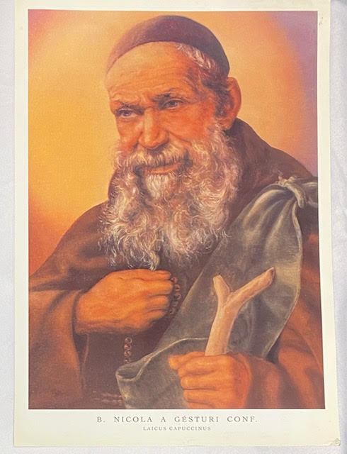 Vintage Italian Franciscan Frameable Print - Nicola a Gesturi 