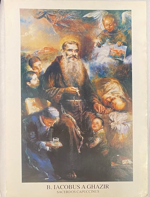 Vintage  Franciscan  Lebanese Frameable Print -Jacob of Ghazir 