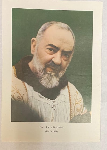 Vintage  Franciscan Italian Frameable Print - Padre Pio
