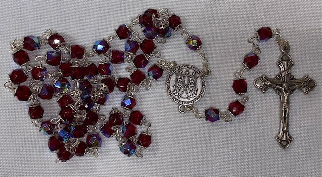 Vatican Birthstone Rosary with Certificate of Authenticity - January
