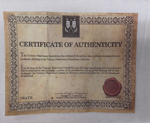 Vatican Birthstone Rosary with Certificate of Authenticity - January