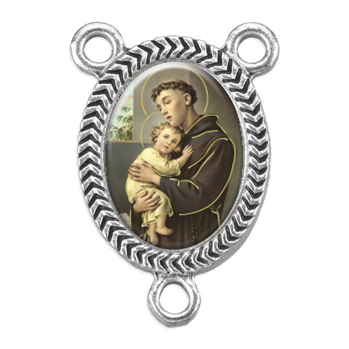 Saint Anthony Picture Rosary Centerpiece