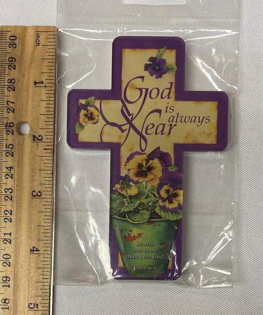 God is always Near - Cross Magnet