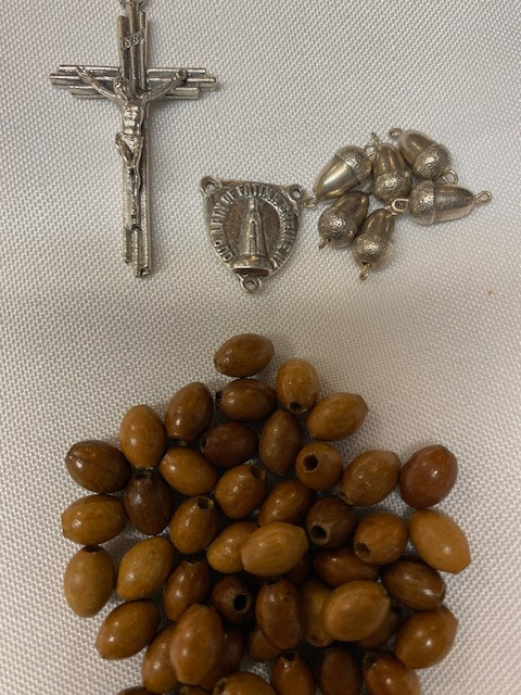 Rare Find!  Vintage Rosary Parts for Acorn Fatima Rosary! Please See Pictures