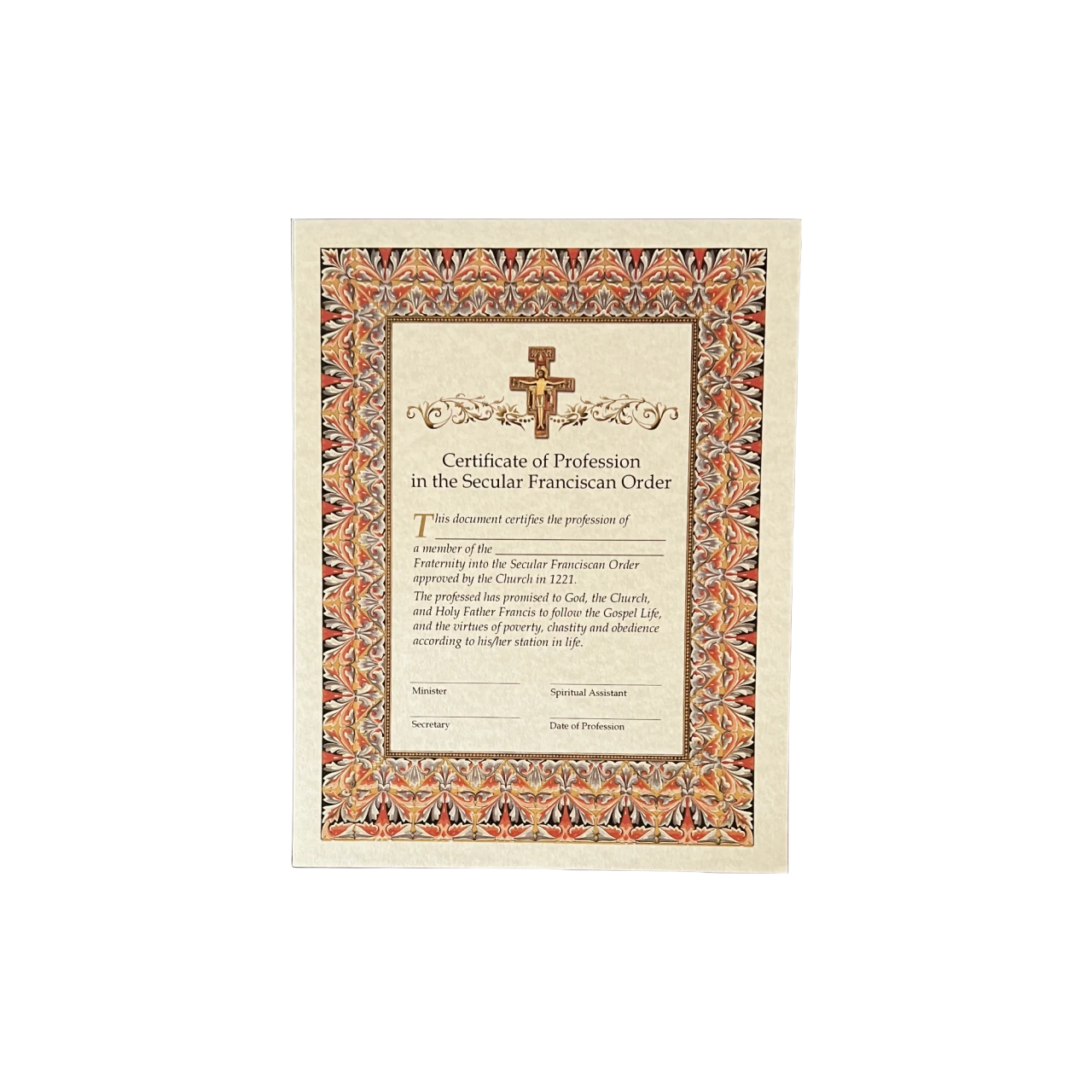 Profession Certificate (natural)