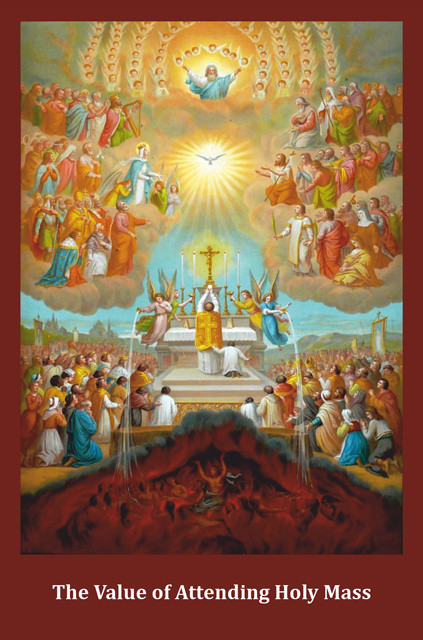 The Value of Attending Holy Mass Card