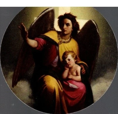 Guardian Angel Halo Card with Verse