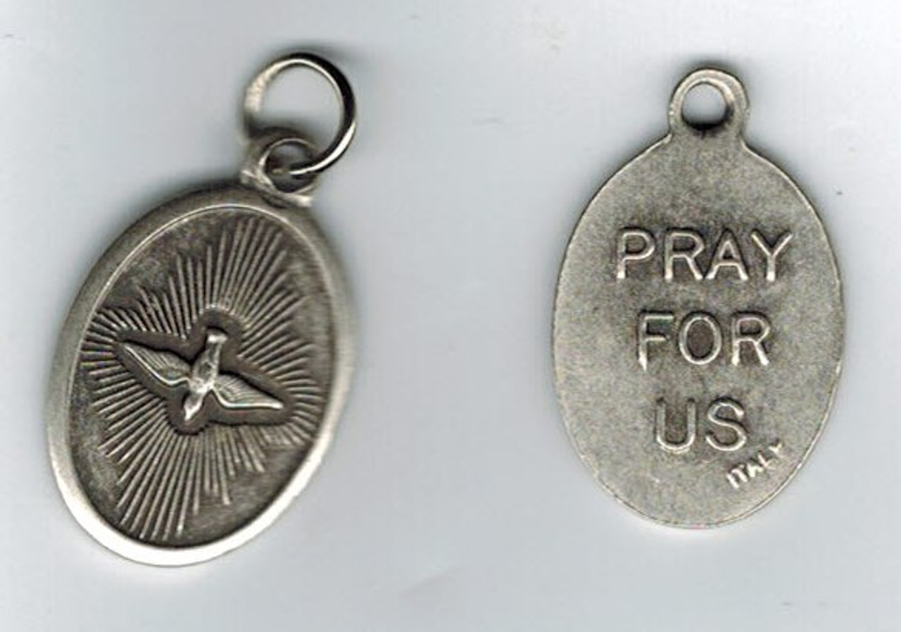Holy Spirit Silver Oval Medal