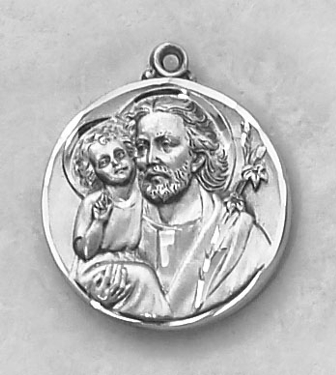 Saint Jospeh medal on a chain