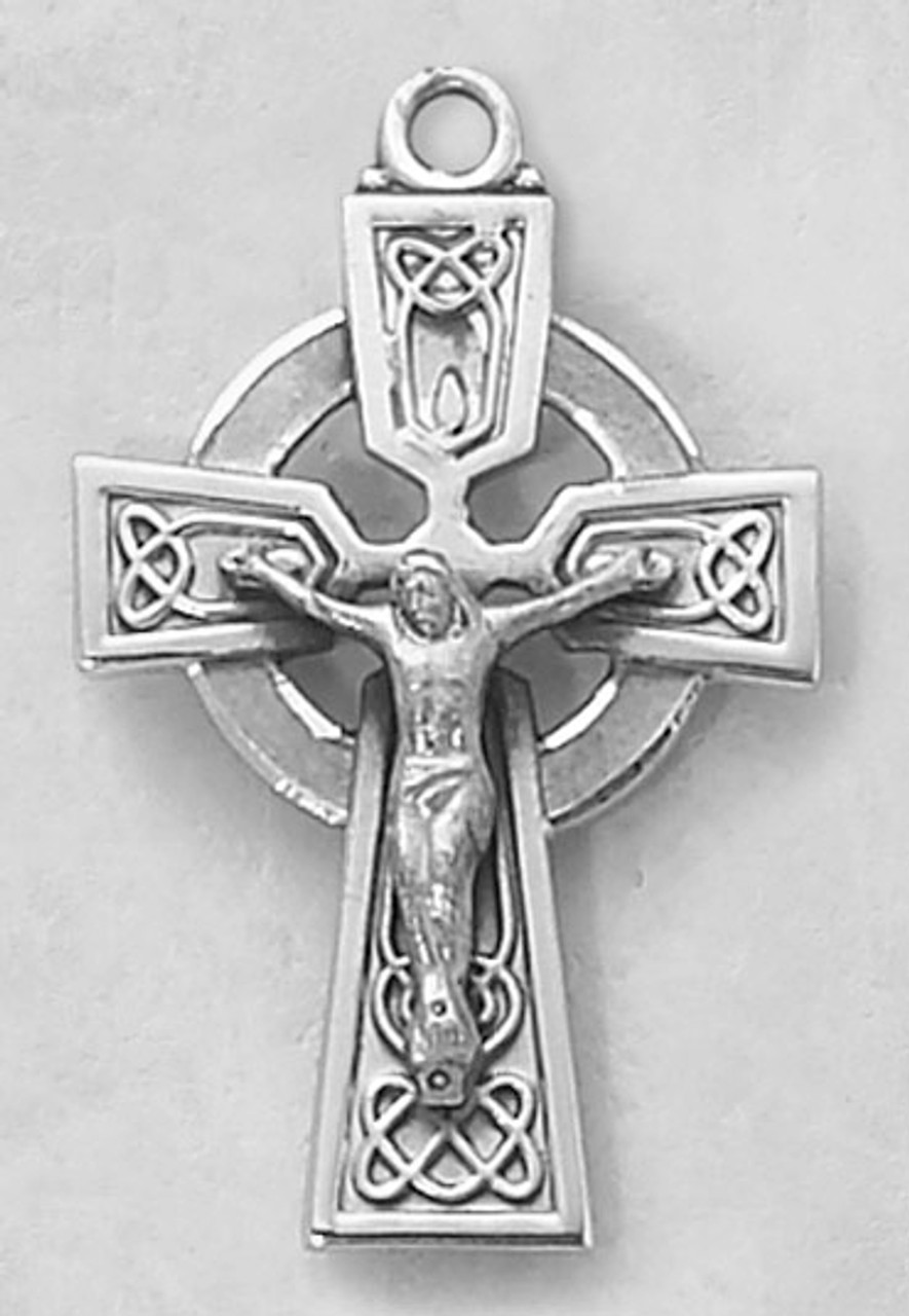 Crucifix With Designs Medal On Chain