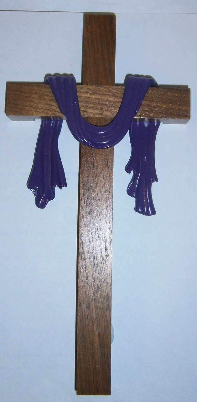 Risen Wooden Wall Cross
