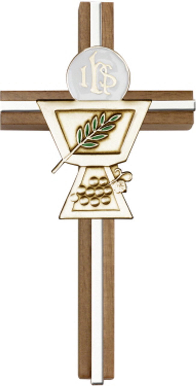 Bliss Walnut Communion Chalice Cross