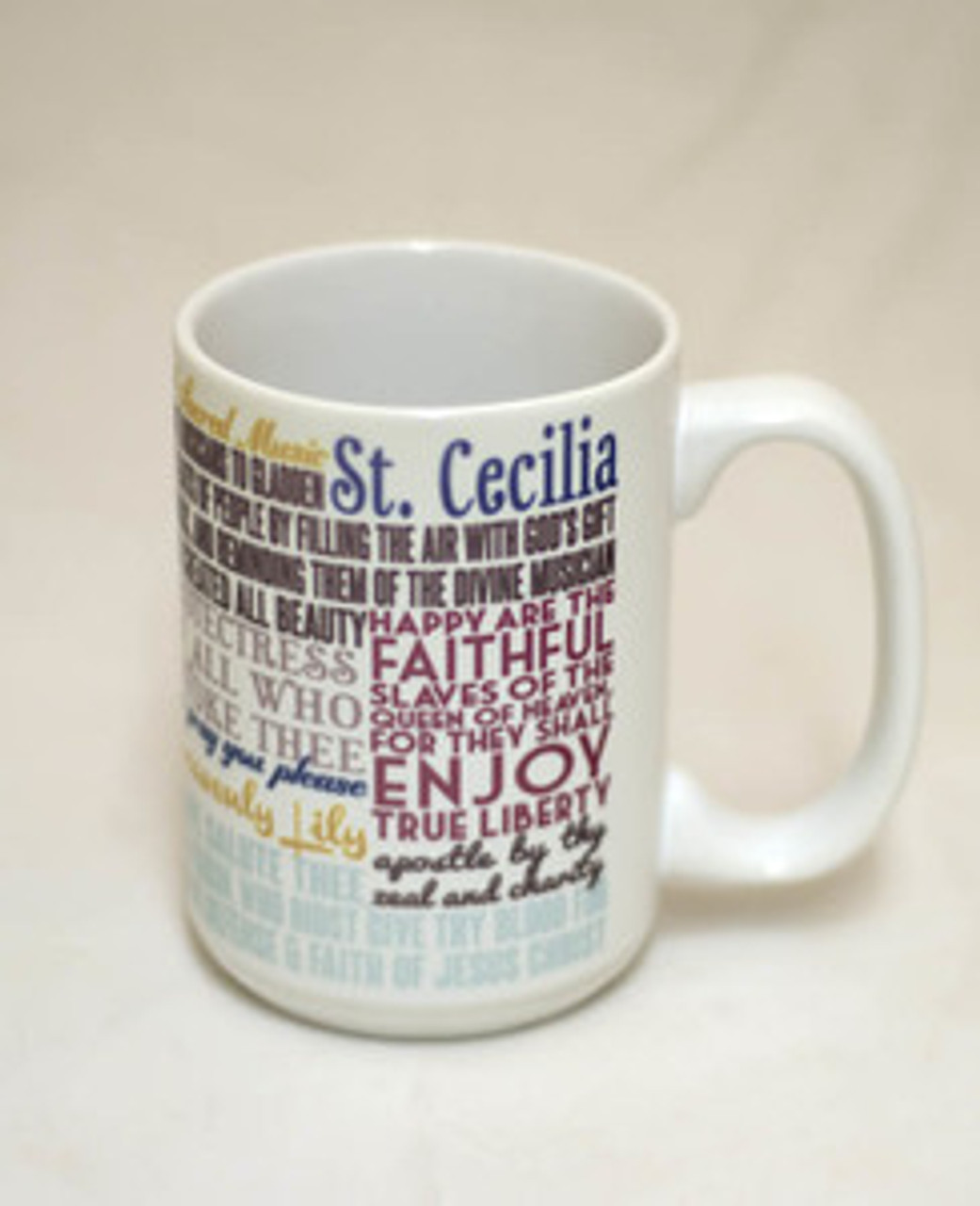 Saint Cecilia Quote Mug