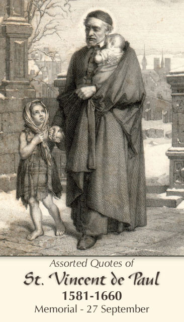 St. Vincent de Paul Prayer Card (RC109)