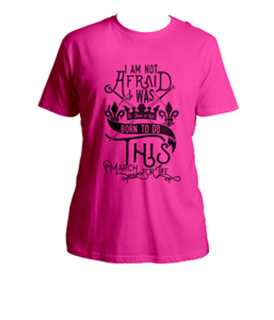 Born To Do This March For Life Pink T-Shirt