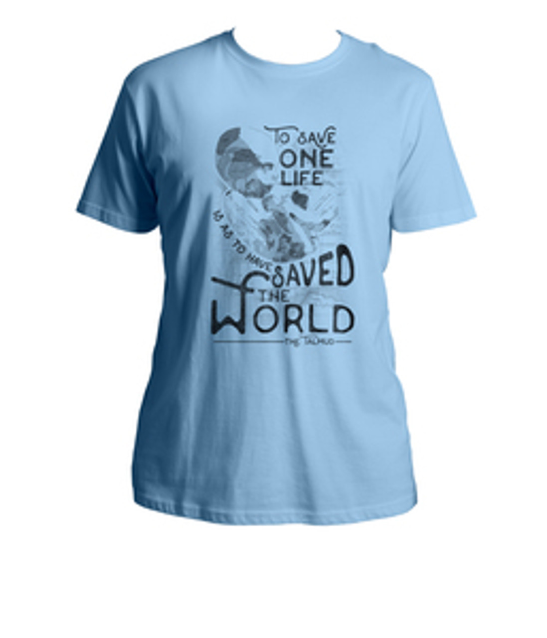 To Save One Life Talmud Light Blue T-Shirt
