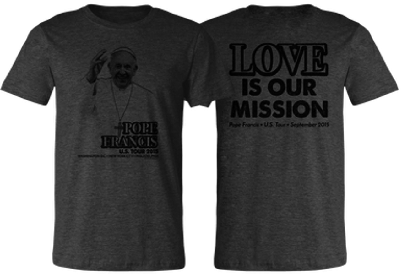 Pope Francis Love Is Our Mission U.S. Tour 2015 Shirt