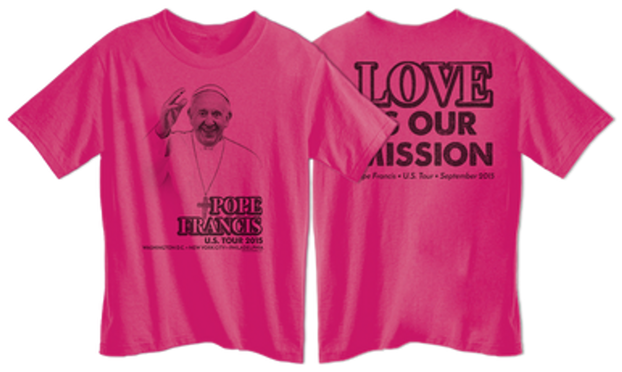 Pope Francis Love Is Our Mission U.S. Tour 2015 Children's T-Shirt