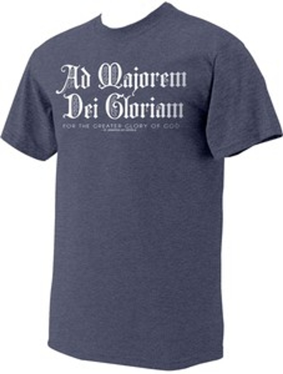 "Ad Majorem" St. Ignatius of Loyola Heather Navy T-Shirt