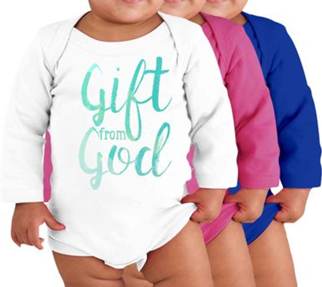 Gift From God Long-Sleeve Baby Onesie