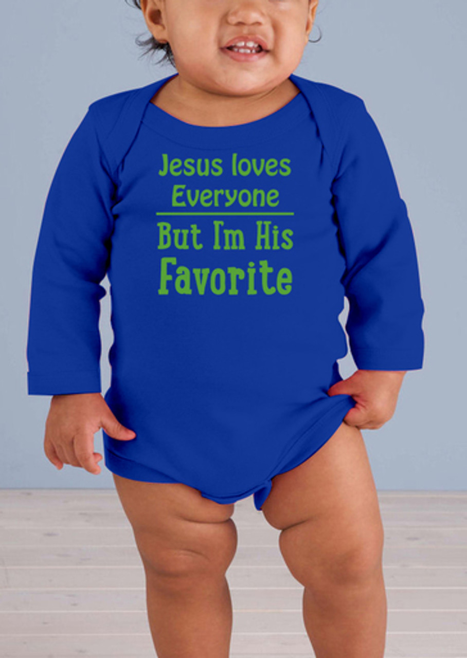 Jesus Loves Everyone Long-Sleeve Baby Onesie