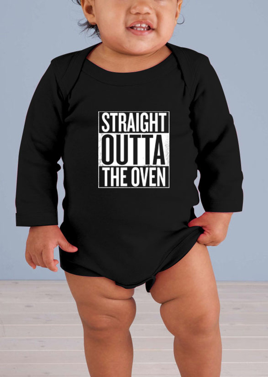 Straight Outta the Oven Long-Sleeve Baby Onesie