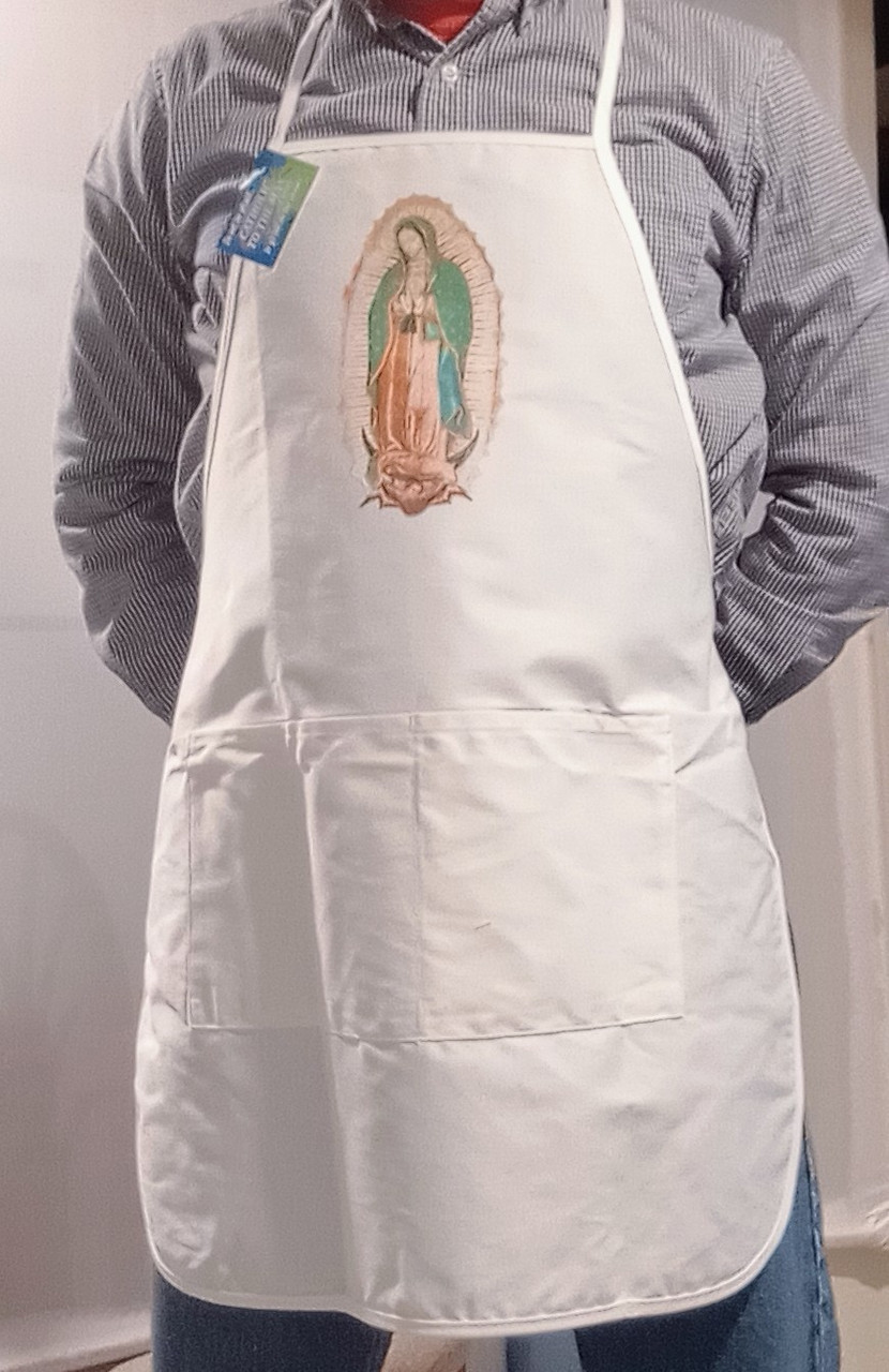 Our Lady of Guadalupe Apron (White)