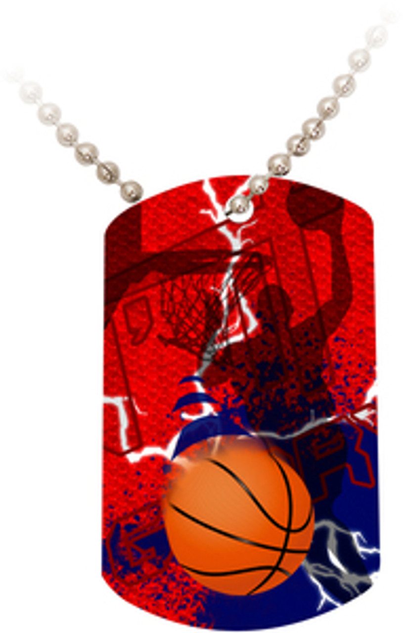 "Doing It All" Basketball Dog Tag