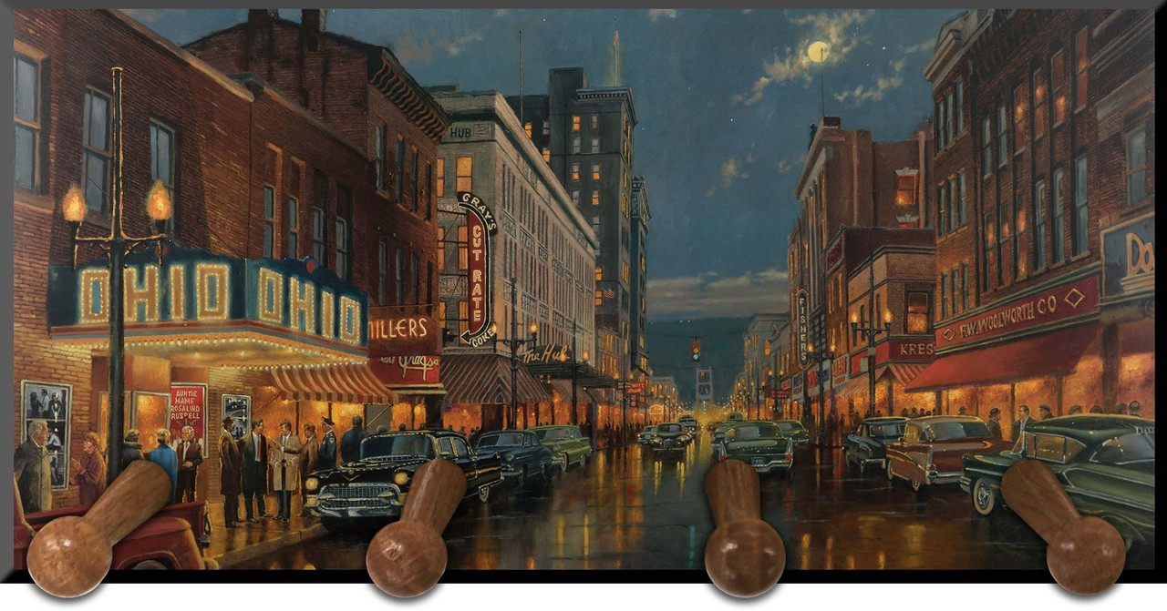 A Night on the Town Keychain Holder