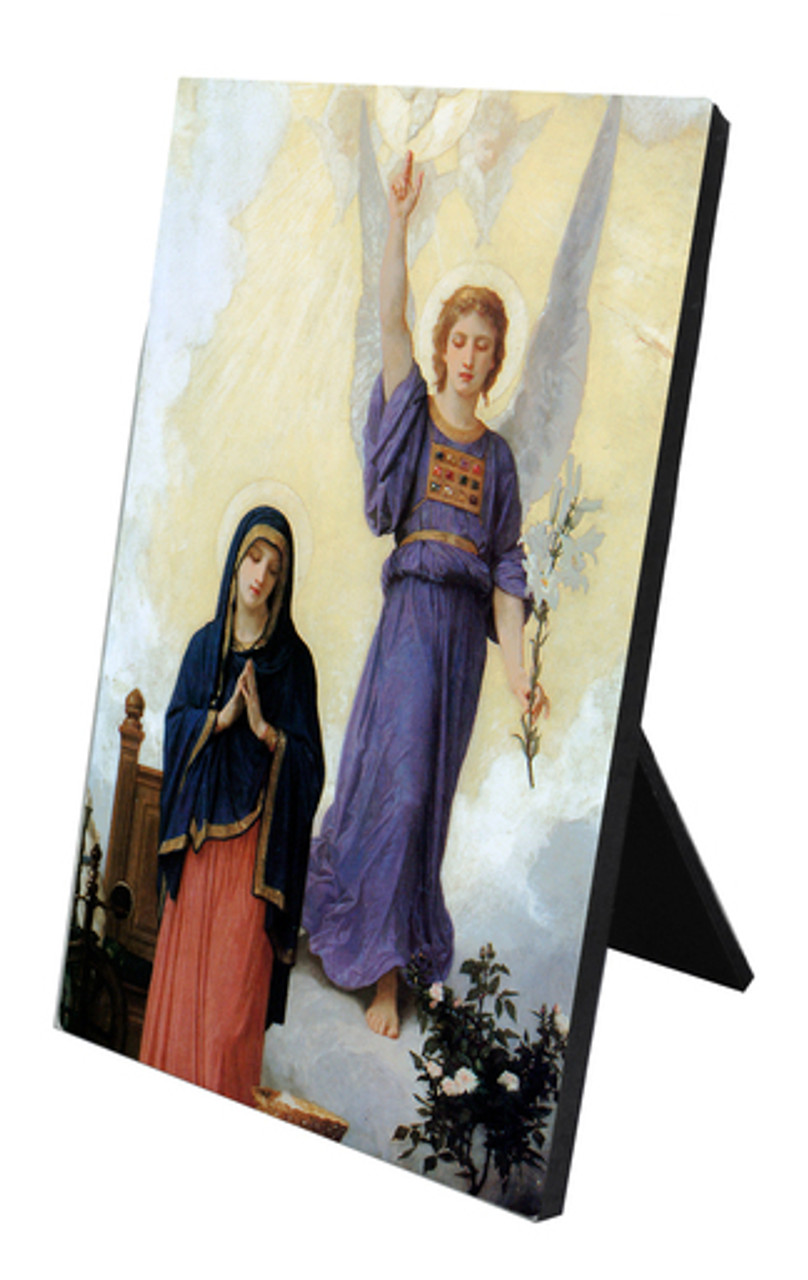 L'Annunciation Vertical Desk Plaque