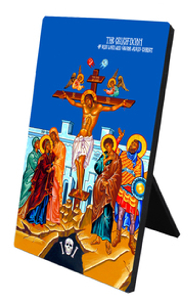 The Crucifixion Vertical Desk Plaque