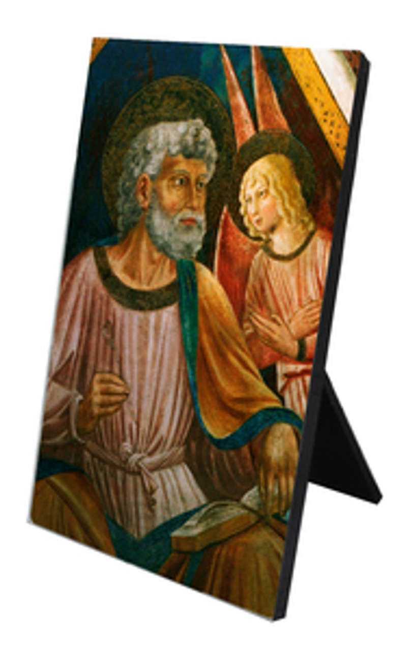 St. Matthew Vertical Desk Plaque