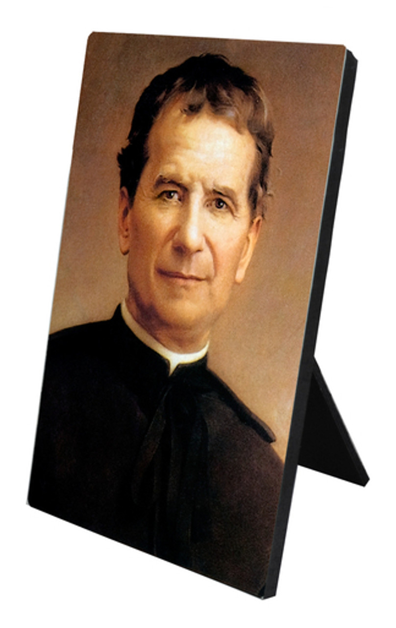 St. John Bosco Vertical Desk Plaque