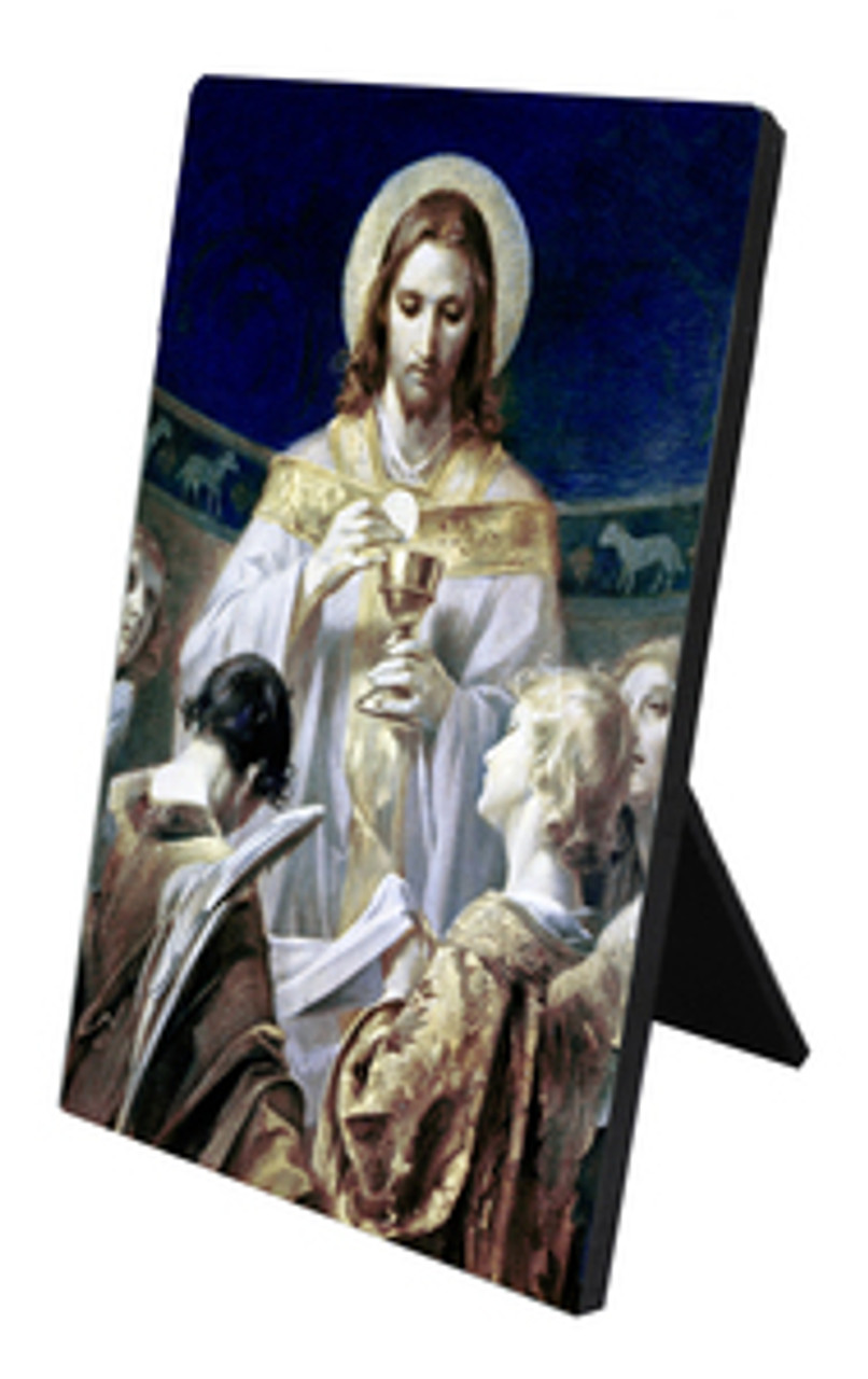 Christ, Bread of Angels Vertical Desk Plaque