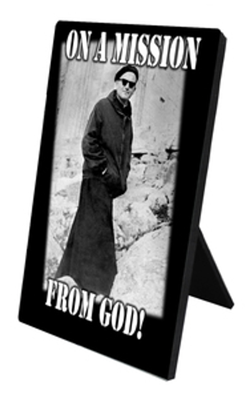 Mission From God (JPII) Vertical Desk Plaque