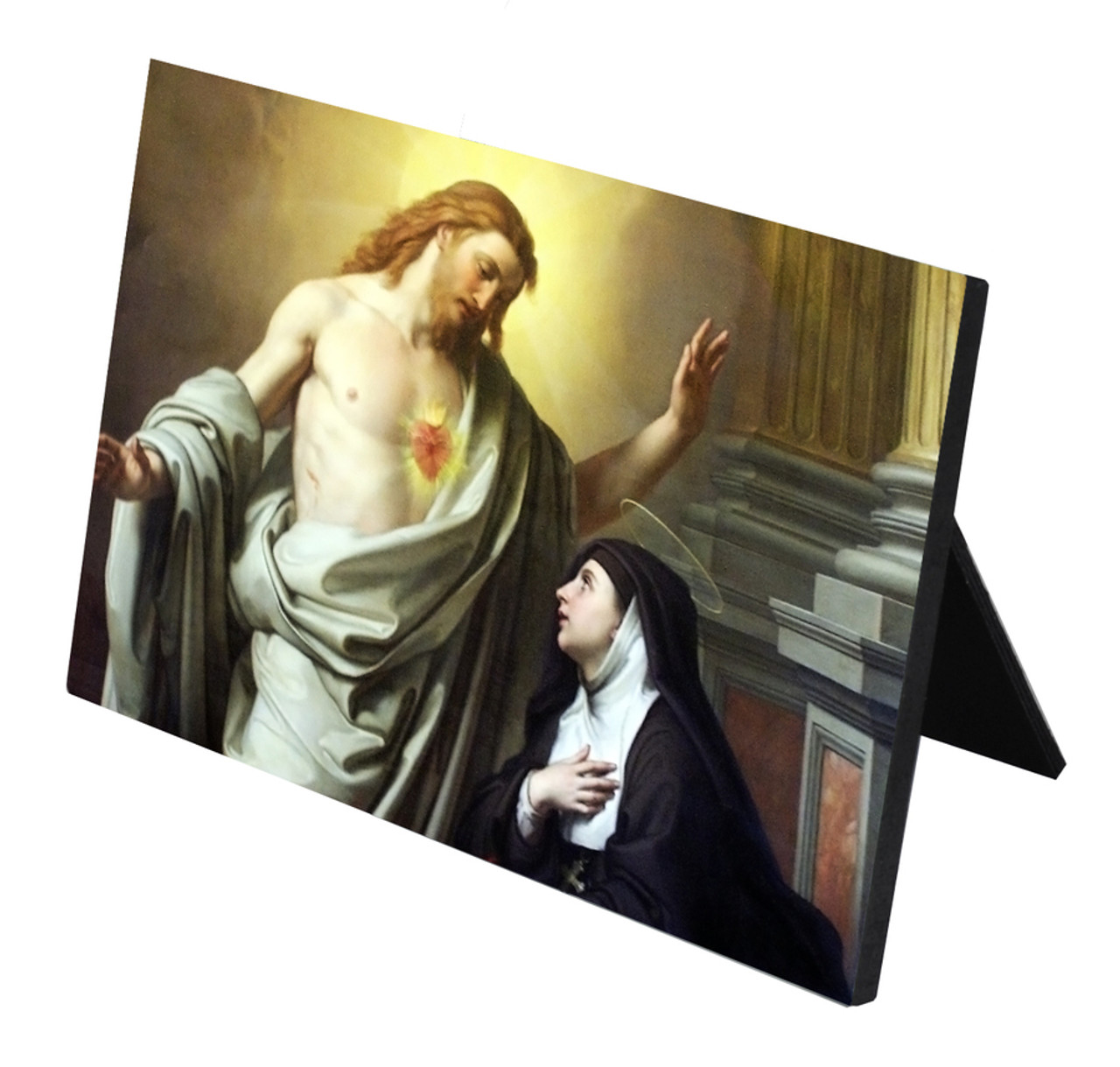 St. Margaret Mary Alacoque Horizontal Desk Plaque