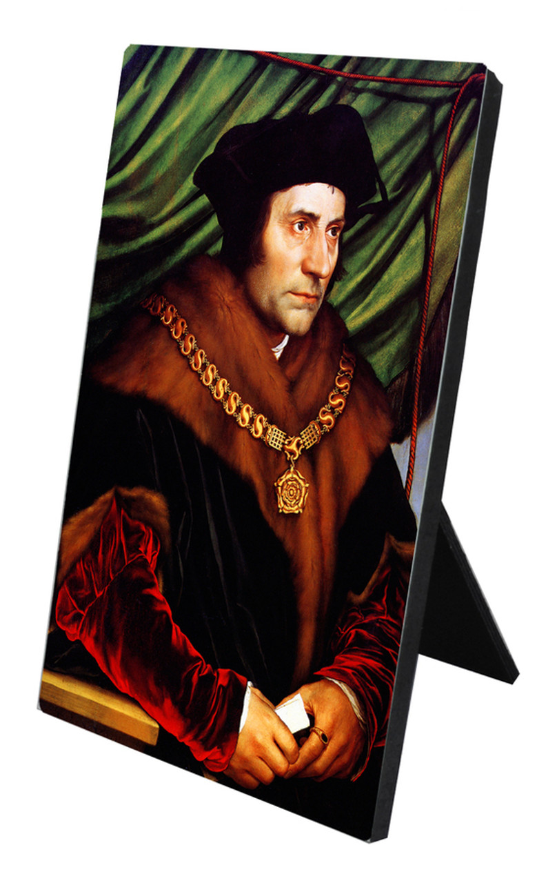 St. Thomas More Vertical Desk Plaque