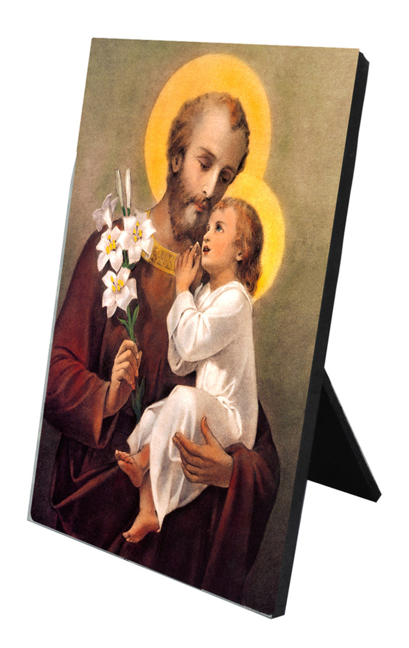 St. Joseph (Younger) Vertical Desk Plaque