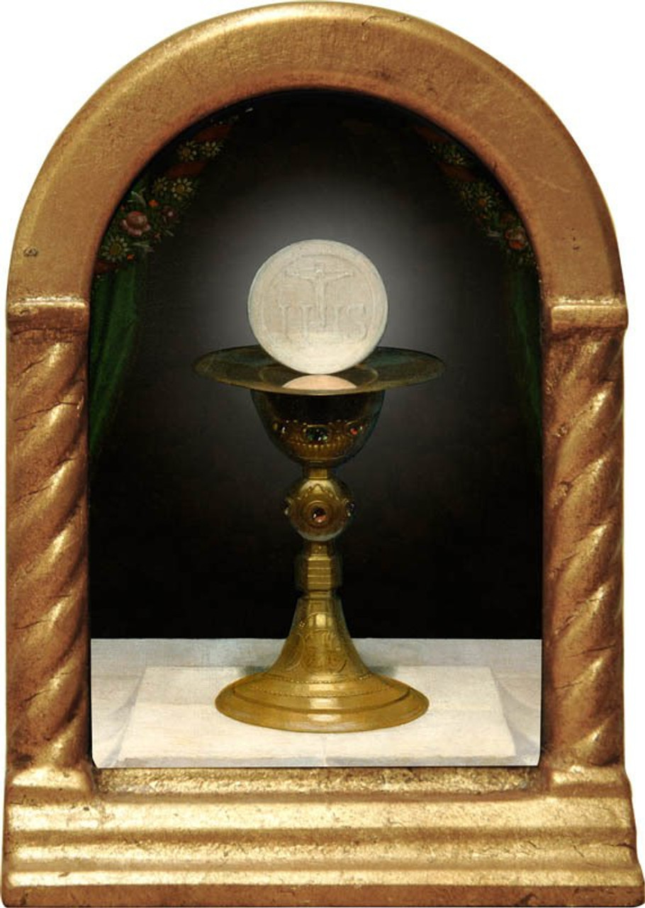 Chalice with Host Desk Shrine