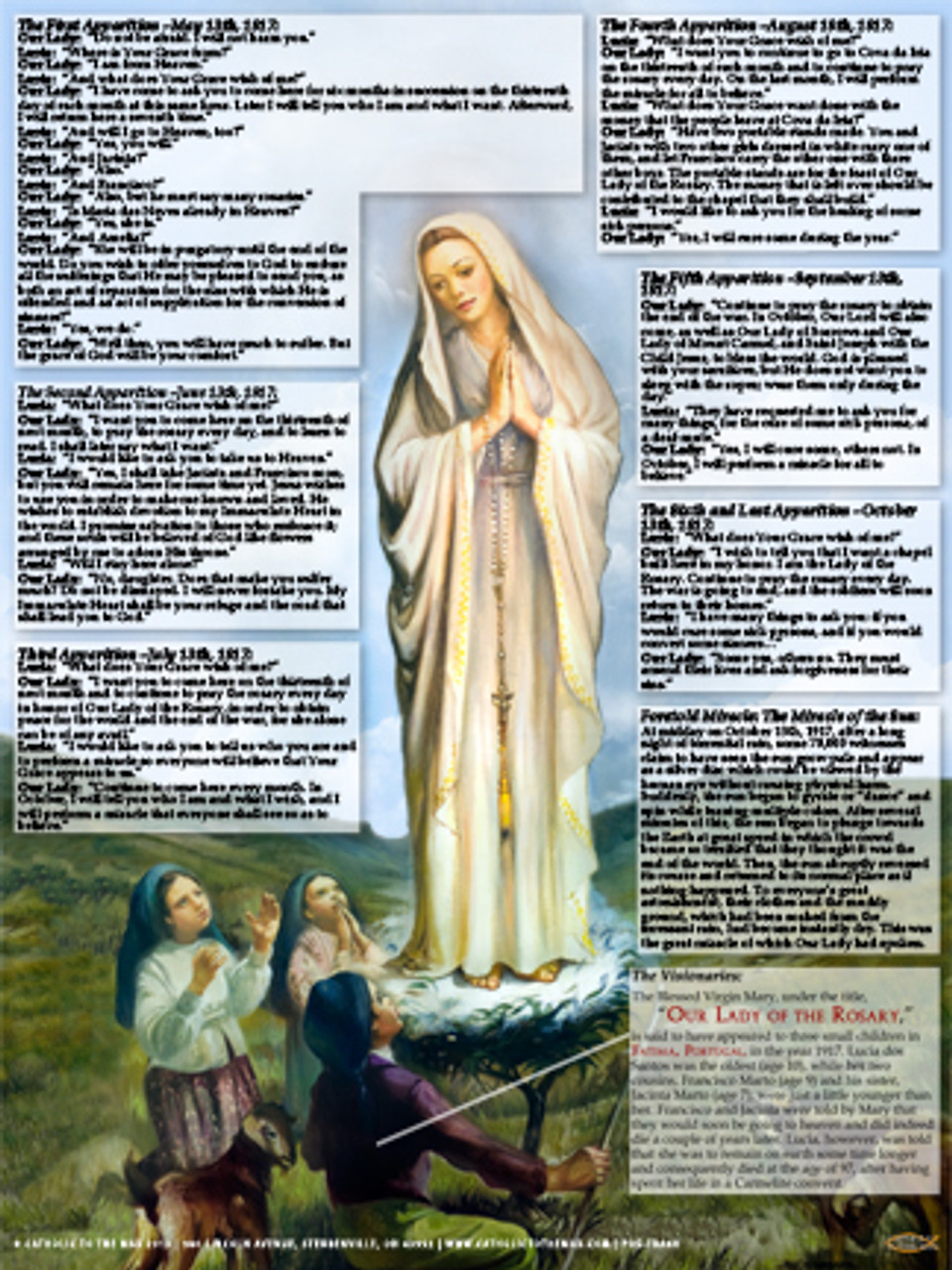 Our Lady of Fatima Explained Poster